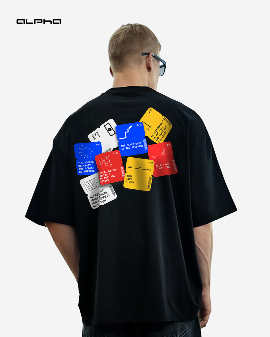 Distorted Entrepreneur Graphic Tee – Black