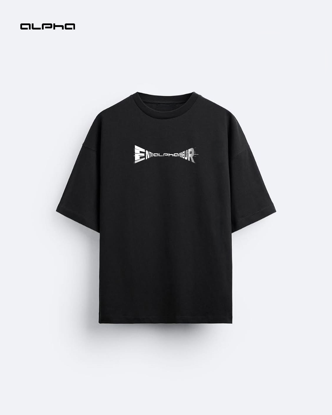 Distorted Entrepreneur Graphic Tee – Black